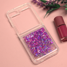 Futrola Glitter za Samsung F731B Galaxy Z Flip 5 5G ljubicasta